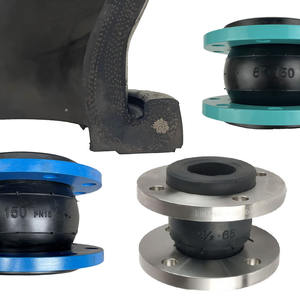 DN100 PN16 résistance chimique aux acides alcalins en acier au carbone à bride flexible epdm expans <span class=keywords><strong>soufflet</strong></span> compens joint en caoutchouc d'expansion ptfe - Product Image 2