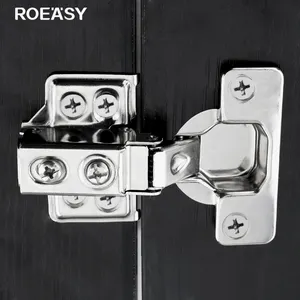 ROEASY Unzertrennbarer Boden fester Scharnier SS 201 Edelstahl schmaler Seitenschrank Scharnier für Kleiderschrank Schrank hydraulischer Scharnier