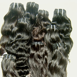 Extensiones de Cabello Humano Virgen Remy Indio de Venta Directa de Fábrica, Sin Caída ni Enredos, 100g, Cabello Rizado con Doble Trama a Máquina - Product Image 1
