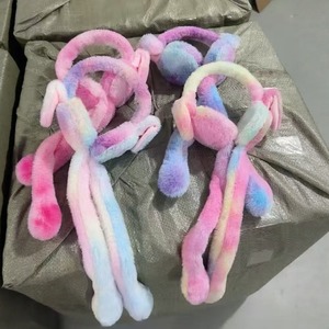 Милые теплые зимние ушные наушники с движущимися ушками кролика, толстые плюшевые, в корейском стиле, с воздушной подушкой - Product Image 5