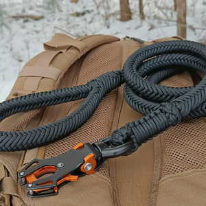 Laisse tissée à la main en macramé Laisse tissée à la main pour animaux de compagnie - Product Image 3