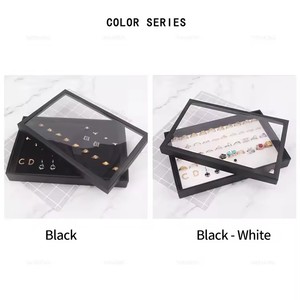 Bán Buôn Kính Nắp 100 Nhẫn Trang Sức Hiển Thị Lưu Trữ Hộp Tray Trường Hợp Tổ chức Trang Sức Trường Hợp Cho 100 Nhẫn - Product Image 3