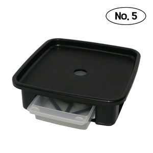 Plafarm JWPL0088 Ensemble de soucoupes carrées noires pour plantes, plateau de récupération d'eau en plastique, base de pot de fleurs, protection de sol intérieur - Product Image 3