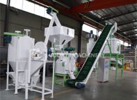 Usine complète de production de granulés d'aliments pour animaux 10-25TPH |   Système de production d'élevage de bétail, de volailles et d'animaux aquatiques |   CE ISO