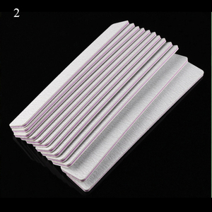 Limes à <span class=keywords><strong>ongles</strong></span> Double face personnalisées, nom imprimé, zèbre, lavable, forme de demi-lune, en diamant, grain 80 100 150 180 240 - Product Image 6