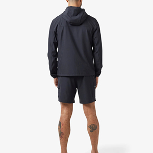 Veste coupe-vent légère à capuche imprimée pour homme, short de survêtement, vêtements de sport, séchage rapide, respirant, pour l'extérieur - Product Image 2