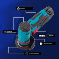 12V Mini 3 pouces 75mm ménage tenu dans la main multifonctionnel électrique découpeuse brossée meuleuse d'angle meuleuse de polissage pour le bricolage