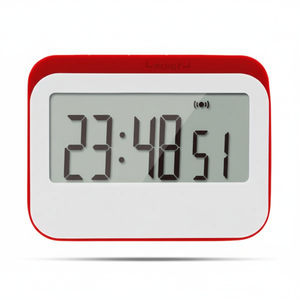 Minuteur de cuisine numérique intelligent avec écran LCD, commande tactile, compte à rebours de 120 minutes, design carré en plastique, fonctionnement facile, alimenté par piles AA - Product Image 1