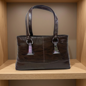 Sac à main pour femme BS INTERNATIONAL de haute qualité, 100% cuir de chèvre/mouton véritable, fait main, fermeture éclair, imperméable, grand format - Product Image 3