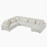 PZCN HOME Canapé modulable en velours côtelé doux de style européen, ensemble de canapés, combinaison libre, meubles de salon pour la famille