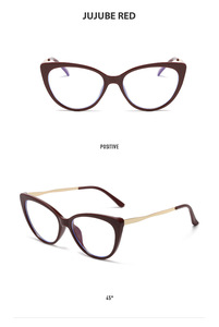 Alla moda Anti luce blu <span class=keywords><strong>occhiali</strong></span> PC per le donne nuova cornice per occhi di gatto Internet celebrità <span class=keywords><strong>occhiali</strong></span> <span class=keywords><strong>con</strong></span> cornice rossa per la lettura - Product Image 6