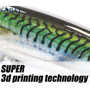 Esca da Pesca B&U JT09 Personalizzata Stampata in 3D per Immersioni Profonde in ABS, 6 Colori per Salmone, Luccio, Merluzzo, Carpa, Spigola di Mare, <span class=keywords><strong>Pesce</strong></span> d'Acqua Dolce - Product Image 5