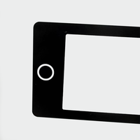 Écran LCD industriel pour salle de sport, panneau en verre trempé avec revêtement anti-traces de doigts noir personnalisé de 0,1 mm à 19 mm, impression sérigraphique