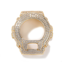 Luxuriöser Hip-Hop-Schmuck für Herren: Stoßfeste Accessoires, 925er Sterlingsilber, VVS Moissanite Diamant Iced Out Uhrenlünette für DW6900