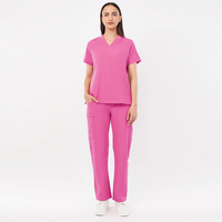 Tenue de travail médicale YUHONG moderne, résistante à l'eau, extensible dans quatre directions, uniforme d'infirmière, combinaison de travail, été