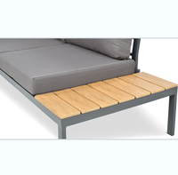 Canapé d'angle modulaire d'extérieur au prix d'usine, ensemble de canapés sectionnels avec table pour patio, jardin, salon, hôtel, ensemble de meubles de patio