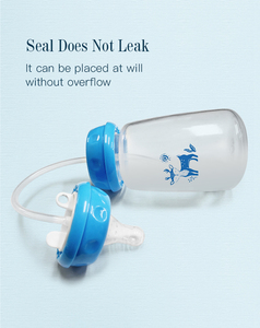 Bouteille pour bébé sans BPA, anti-coliques, 150 ml, en PP et silicone, à main libre, avec débit variable, design à 360 degrés pour l'alimentation au lait - Product Image 5