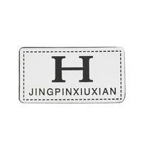 Étiquette en cuir PU personnalisée avec logo en relief pour jeans, vêtements Jacron, chapeaux et sacs