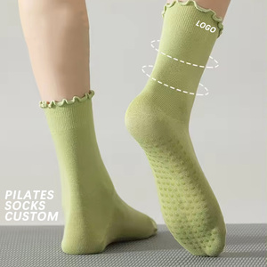 Nhà cung cấp chuyên nghiệp giá tốt nhất Pilates vớ Non-Slip vớ thoải mái bông biểu tượng tùy chỉnh vớ - Product Image 1