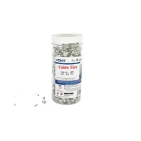 Accessoires électriques de qualité supérieure de la marque Wenzhou HONT, attaches de câble circulaires en PE 9 mm noir/blanc/gris, 100 pièces/sac