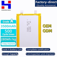 Baterai Lithium Polymer Semi-solid State OEM 3.8V 3500mAh CE Ultra Tipis Dapat Disesuaikan untuk Laptop MacBook HP