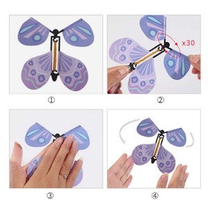 Novità Wind Up Flying Butterfly Surprise Box Toy antistress Magic Flying Butterfly Fidget Toys - Product Image 3