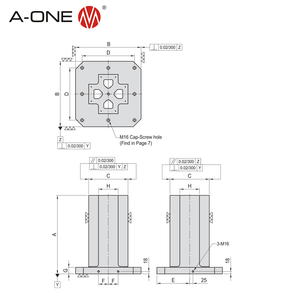 Une <span class=keywords><strong>tour</strong></span> de serrage de colonnes d'outillage croisé de fonte de machine de CNC pour le workholding de <span class=keywords><strong>fraisage</strong></span> - Product Image 3
