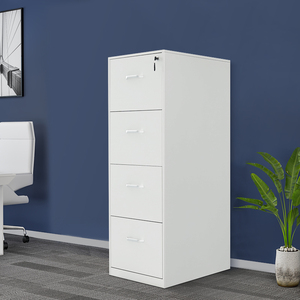 Commercial 4-Drawer Metal Filing <b>Cabinet</b> with <b>Lock</b> Wholesale Office Steel <b>Cabinets</b> for Warehouse Use - Product Image 2