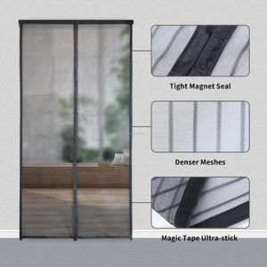<span class=keywords><strong>Rideau</strong></span> <span class=keywords><strong>de</strong></span> <span class=keywords><strong>Porte</strong></span> Magnétique Anti-Moustique, Contre les Insectes, <span class=keywords><strong>Sans</strong></span> Perçage, Facile à Installer, Moustiquaire Ventilée et Respirante, Mains Libres - Product Image 3