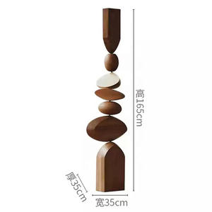 ML-WD051 Escultura de Madera Grabada, Arte Moderno para la Entrada del Hogar, Accesorios de Lujo para Hoteles, Hecho a Mano en Madera Sólida - Product Image 3