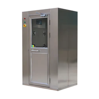 Nouvelle salle de douche à air à double personne haute performance avec filtre HEPA et temps de lavage de l'air réglable pour l'entrée de salle blanche