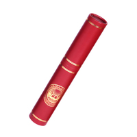 Tube en papier simili cuir pour diplôme de fin d'études, logo personnalisé, tubes cylindriques pour diplômes