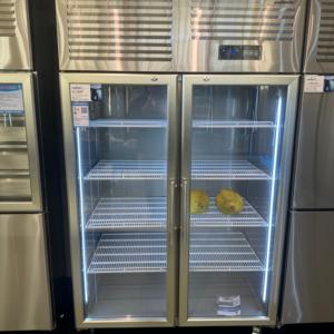 2025 dikey proje ekran buzdolabı kalınlaşmış rendeleyin paslanmaz çelik dondurucu ile cam kapi soğutucu dondurucu - Product Image 3