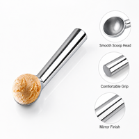 Aluminium zelfontdooiende dessertlepel voor ijs, watermeloen, fruit, keukenijslepel, gereedschap