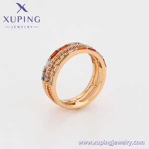 S00005707 <span class=keywords><strong>XUPING</strong></span> <span class=keywords><strong>Jewelry</strong></span> Cobre Piedra multicolor Zirconia 18K Chapado en oro <span class=keywords><strong>Xuping</strong></span> Anillo de mujer - Product Image 4
