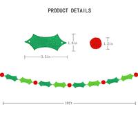 Holiday Holly und Berries Ball Filz Banner, Weihnachts girlande Dekorationen für Geburtstag Hochzeit Weihnachts feier