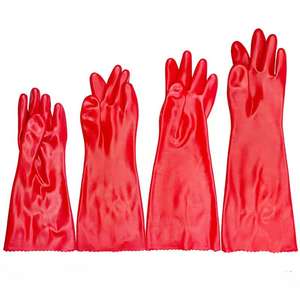 Shuoya, более дешевые резиновые перчатки из ПВХ для химической водонепроницаемой и маслостойкой химической промышленности, перчатки, устойчивые к кислотам и щелочам - Product Image 5