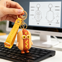 Porte-clés en PVC personnalisé de haute qualité, design attrayant, porte-clés en caoutchouc de dessin animé, porte-clés d'anime pour cadeau, porte-clés promotionnels