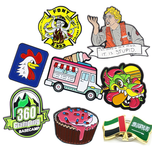 Épingle de revers personnalisée, Logo de l'entreprise, cadeau d'affaires, Souvenir, jeu en métal, en émail - Product Image 1