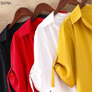 Chemisier en Mousseline Décontracté Chic de Haute Qualité, Style Long, Grande Taille, Haut <span class=keywords><strong>Ample</strong></span> Blanc pour <span class=keywords><strong>Femme</strong></span> - Product Image 2