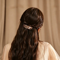 Peignes à cheveux latéraux de style chinois, accessoires pour cheveux en plastique imitation écaille de tortue pour femmes