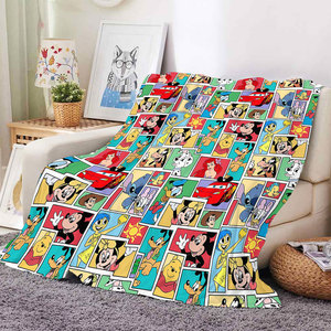 New Wholesale Cartoon Cute Mouse Kids Baby Plush Blanket Custom Sofa Couch <b>Bed</b> <b>Throws</b> Travel Picnic Car Blankets - Product Image 1