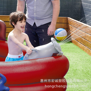 Piscina Inflable con Forma de Barco Pirata, 230x173x115cm, Roja, de PVC, Juguete Acuático para Niños, Uso Doméstico - Product Image 4