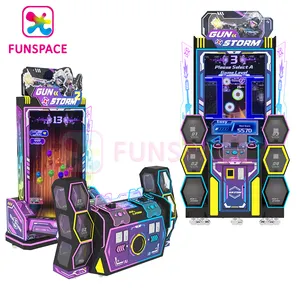 Funspace, с монетоприемным управлением, симулятор стрельбы из светового пистолета, 2 игрока, лазерная стрельба, Аркадный Игровой Автомат