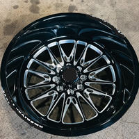 Jantes de camion forgées sur mesure SL 28X16 22X14 30X16 24X12 Super Single Deep Concave Noir Mat avec 8X180 8X170 6X135 pour Ford F250