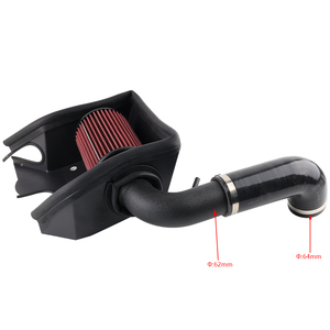 Kit d'admission d'air froid AUSO BLACK avec filtre et tuyau pour Mk7 TSI TFSI EA211 107101 WG182-BK-BK - Product Image 2