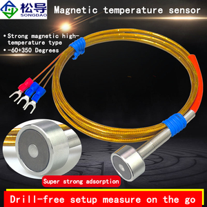 Sonda di Temperatura Magnetica Impermeabile IP68 Songdao, Sensore di Aspirazione ad Alta Temperatura Pt1000/Pt100, Terminale a U, OEM - Product Image 1