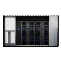 Micro centre de données Plug and Play avec panneau de distribution d'alimentation, 4 baies de serveurs 42U pour îles éloignées