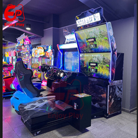 Simulador de Carreras y Combate Aéreo, Juego Comercial de un Jugador, Cabina de Movimiento con Pantalla LCD de 55 Pulgadas para Centros de Juegos y Arcades