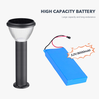Vente en gros de lampes solaires LED pour pelouse BILLION IP65 étanches, en aluminium et PC durables, 3000/6000K, éclairage paysager extérieur